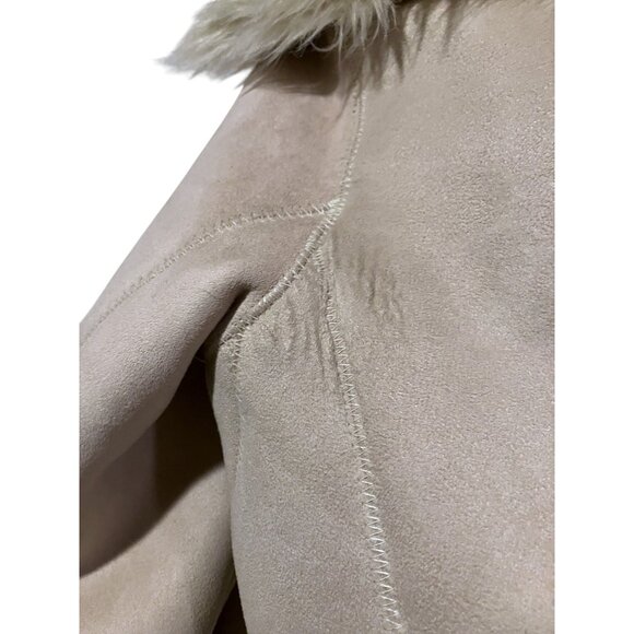 Y2K Cache Penny Lane Coat S Faux Fur Lined Faux Suede Microsuede Hippie Boho - Picture 11 of 11